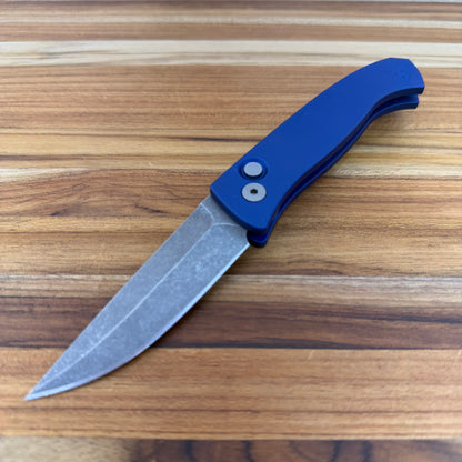 Pro-Tech Brend Classic 3" Auto w/ Blue Aluminum Handle