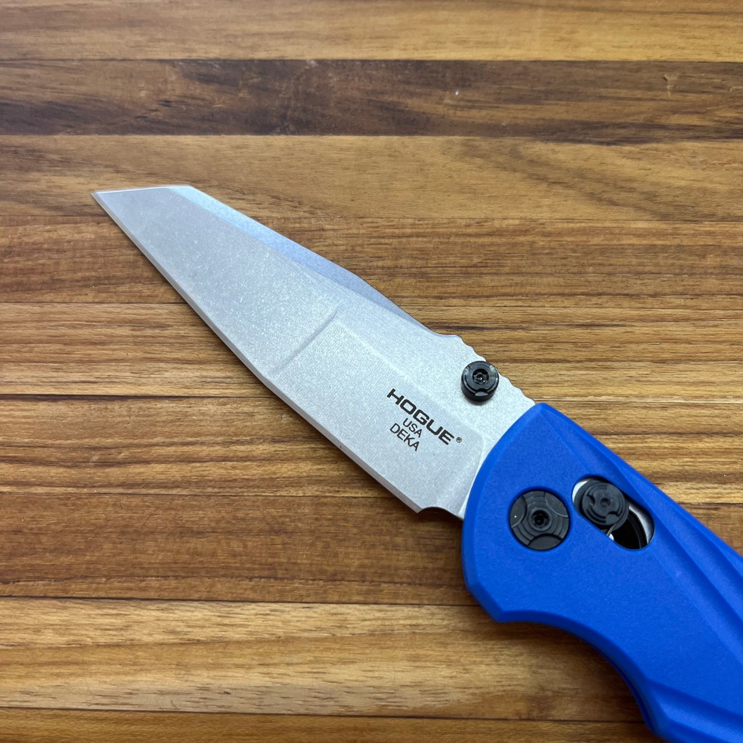 Hogue Deka 3.25" Folding Knife w/ Blue Polymer Handle