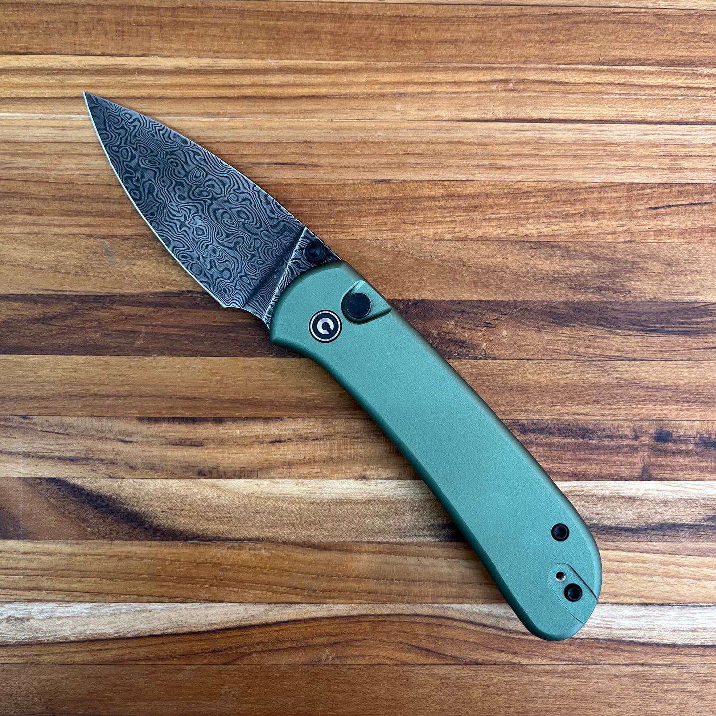 Civivi Qubit 3" Auto Stud Knife w/ Green Handle