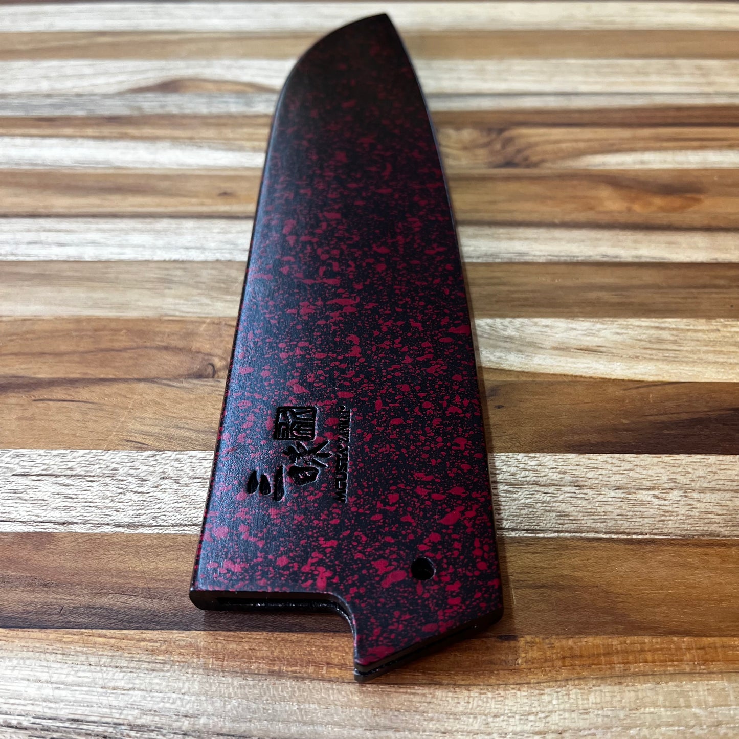 Mcusta Zanmai Red Lacquer 180mm (7") Santoku Saya w/ Pin