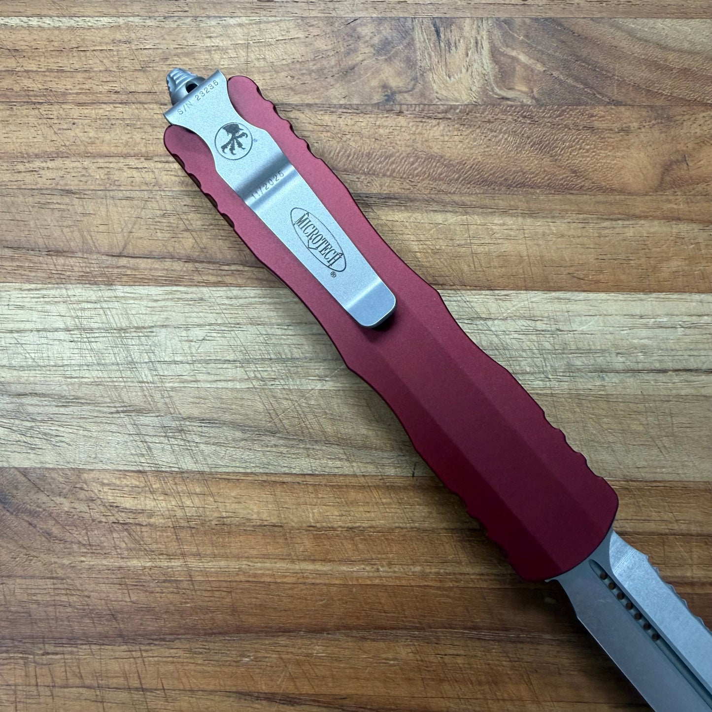 Microtech Dirac D/E 3" F/S OTF w/ Merlot Handle