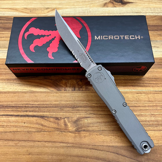 Microtech Ultratech Gen III ZBP S/E 3.5"  OTF w/ Natural Clear Handle