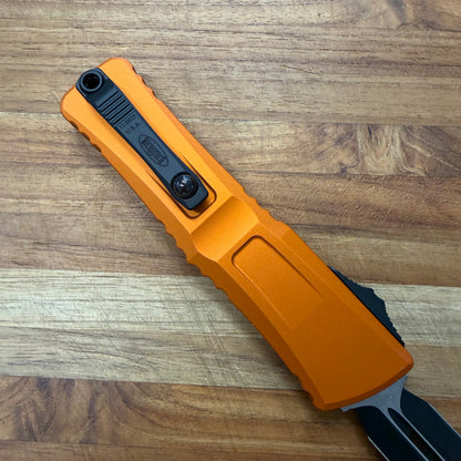 Microtech Combat Troodon Gen III D/E 4" OTF w/ Orange Aluminum Handle