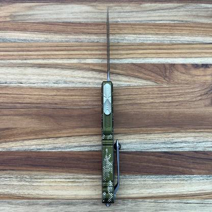 Microtech Ultratech Gen IV D/E 3.5" OTF w/ OD Green Hero Aluminum Handle