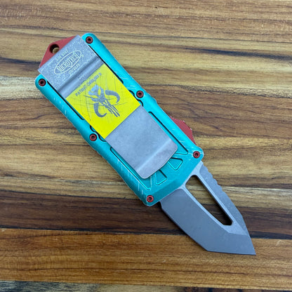 Microtech Signature Series Exocet T/E 2" OTF w/ Bounty Hunter Handle & Money Clip