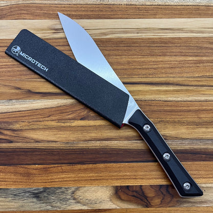 Microtech Culinary 6" Utility Knife w/ Black G10 Handle