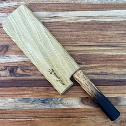 Kikuichi Magnetic Saya 180mm (7") Nakiri w/ Poplar Wood