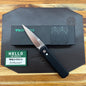 Pro-Tech Godson 3.15" Auto w/ Mother of Pearl Button & Black Aluminum Handle