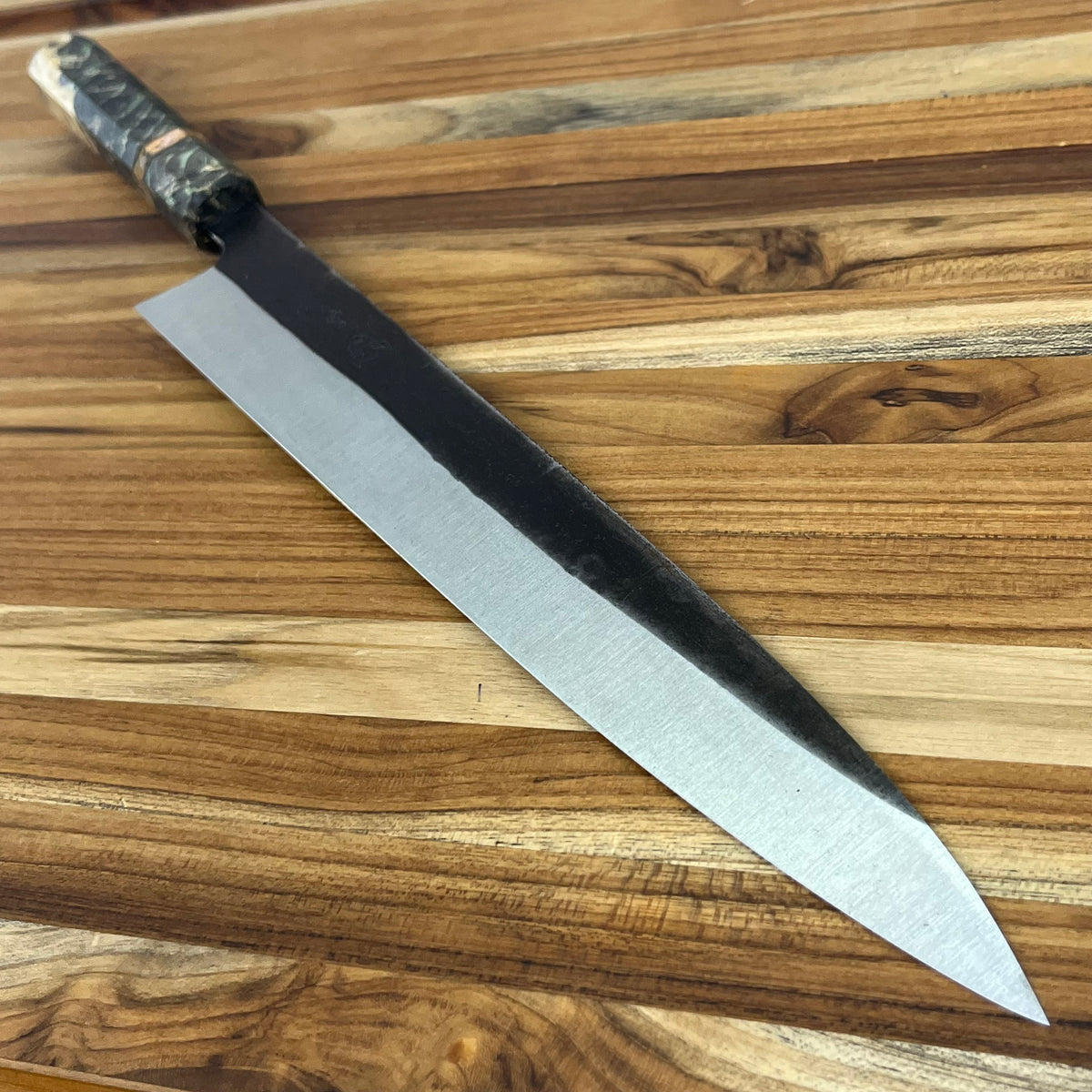 Burningsword Ironworks 300mm (12") Sujihiki w/ Maple Burl Handle