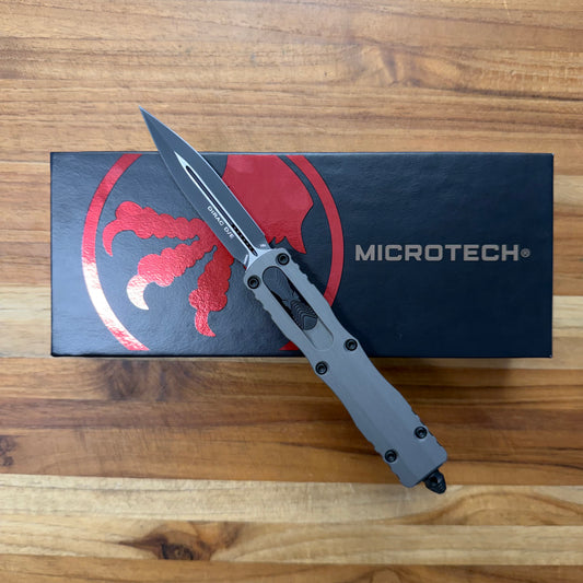 Microtech Dirac D/E 3" OTF w/ Natural Clear Handle