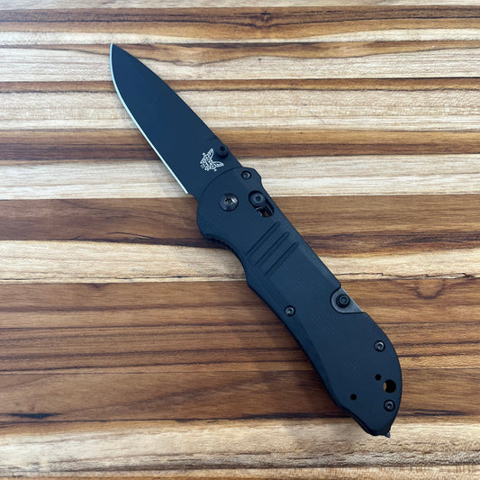 *DISCONTINUED* Benchmade Tactical Triage 3.5" All Black Rescue Folding Knife