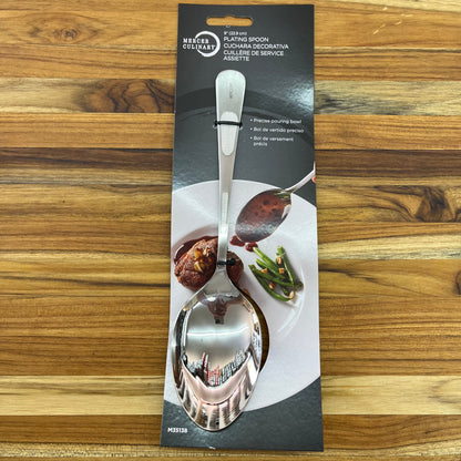 Mercer Tool 9" Satin Solid Bowl Plating Spoon