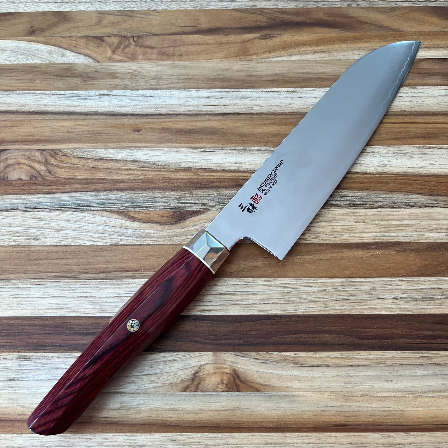 Mcusta Zanmai Revolution Red 180mm (7") Santoku