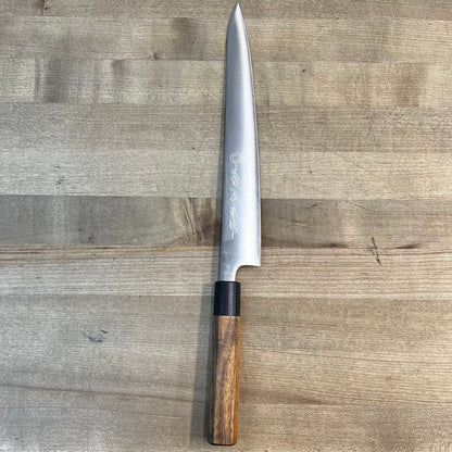 *DISCONTINUED* Kikuichi Ginsan Sanmai 270mm (10.5") Sujihiki