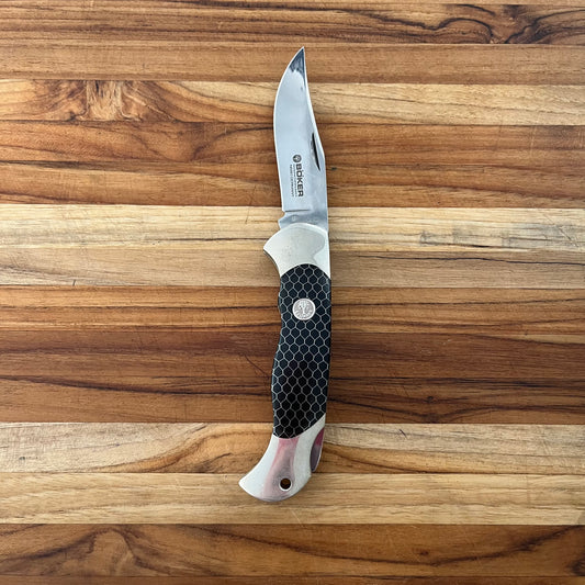 *DISCONTINUED* BOKER BLACK ALUM-RESN SCOUT 3.25” Folding Knife