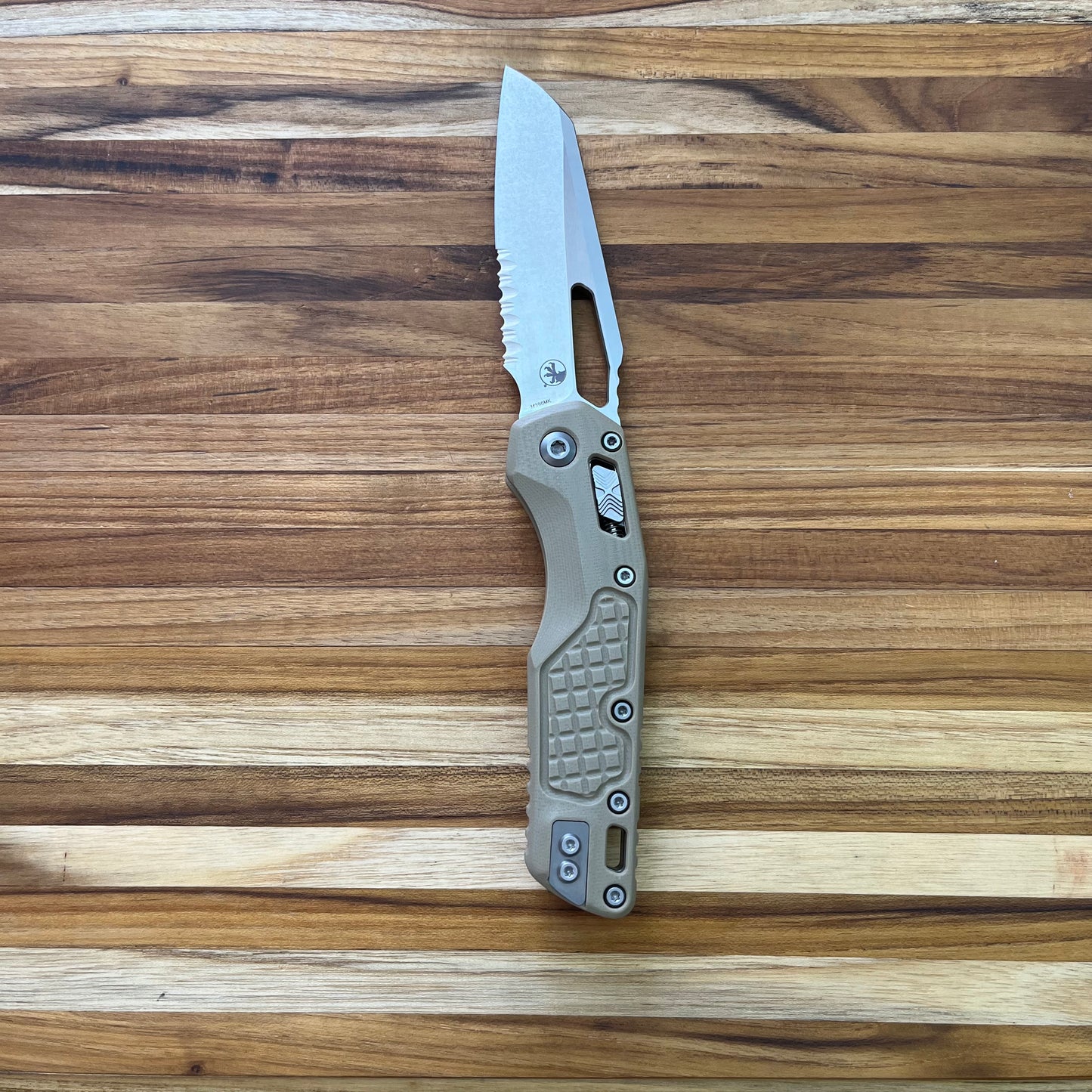 Microtech MSI 3.75" P/S Folding Knife w/ Tan Frag Handle