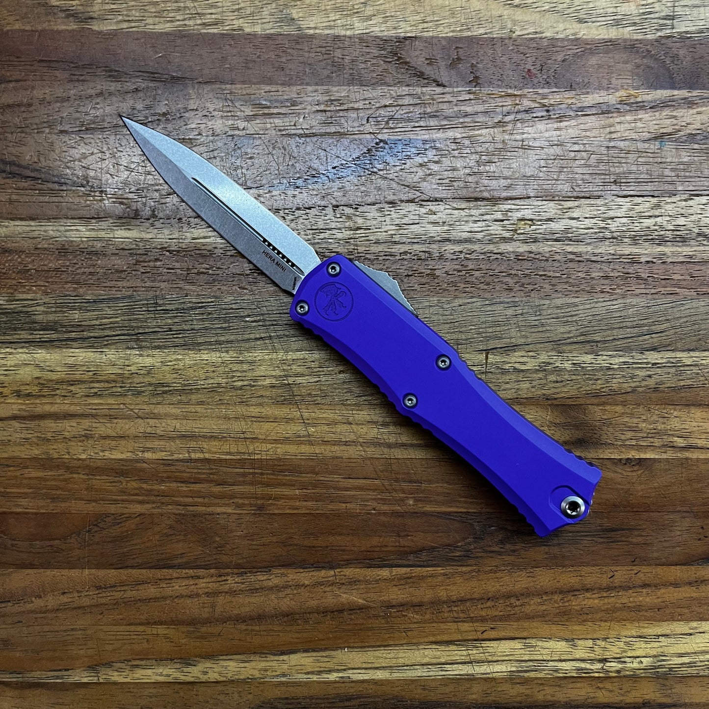 Microtech Hera II Mini 3" OTF w/ Purple Handle