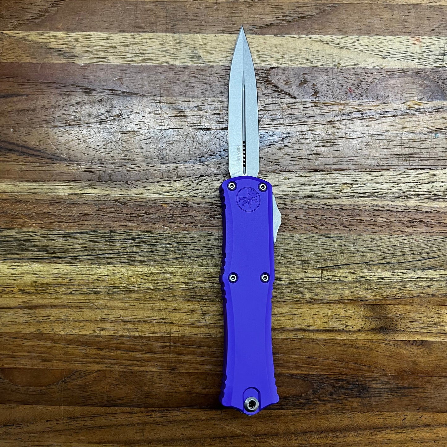 Microtech Hera II Mini 3" OTF w/ Purple Handle