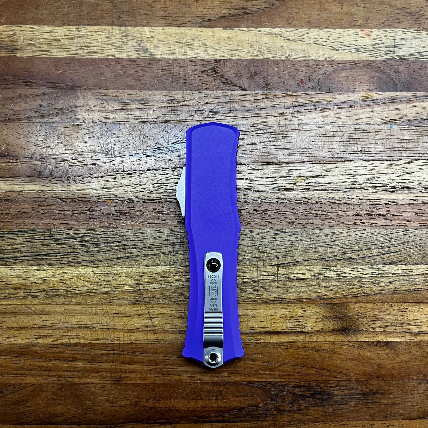 Microtech Hera II Mini 3" OTF w/ Purple Handle