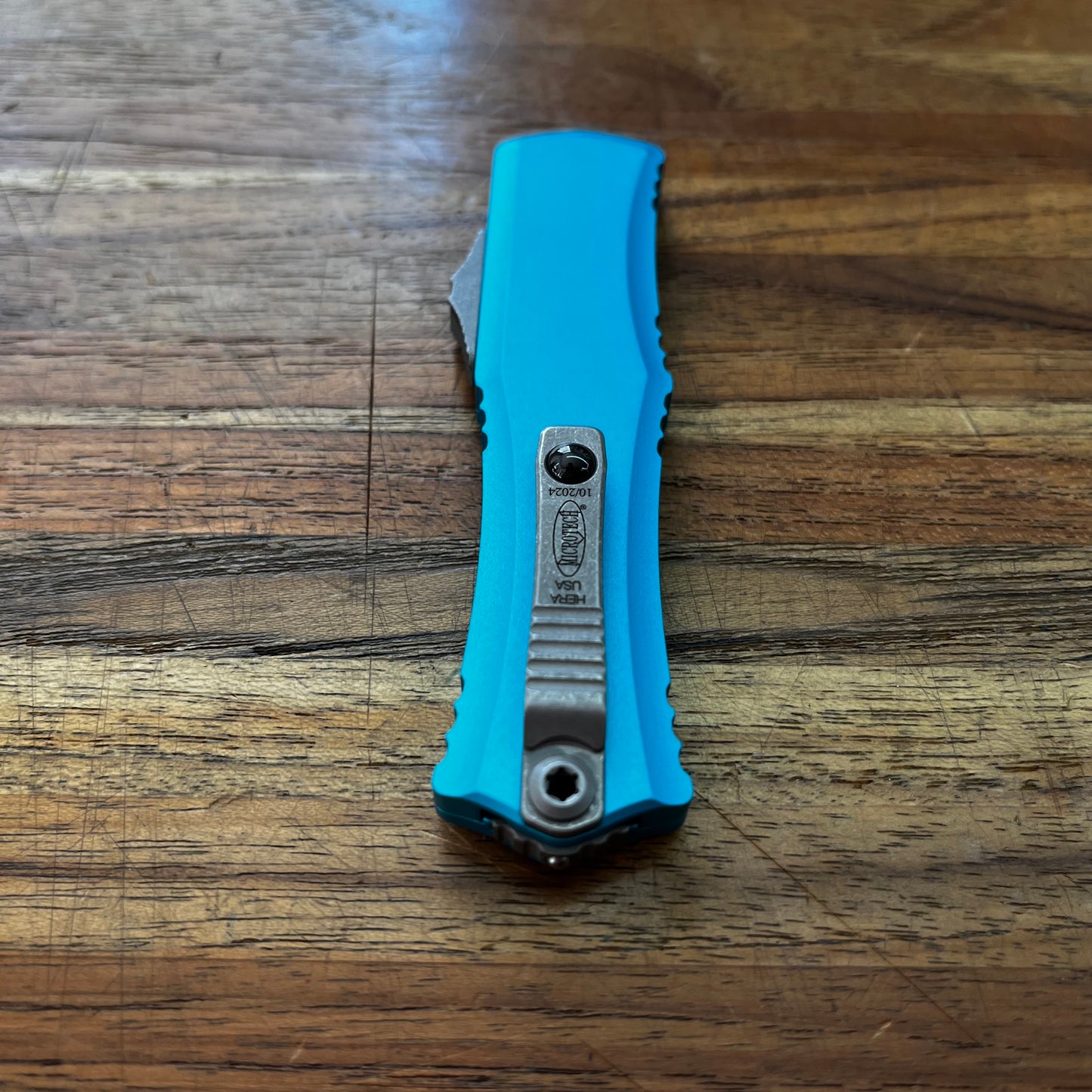 Microtech Hera II Mini 3" OTF w/ Turquoise Handle