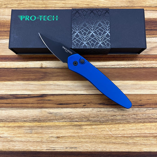 Pro-Tech Half Breed 2" Auto w/ Blue Newport Handle