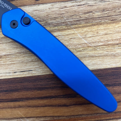 Pro-Tech Half Breed 2" Auto w/ Blue Newport Handle