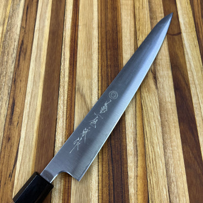 *DISCONTINUED* Kikuichi Ginsan Sanmai 240mm (9.5") Sujihiki