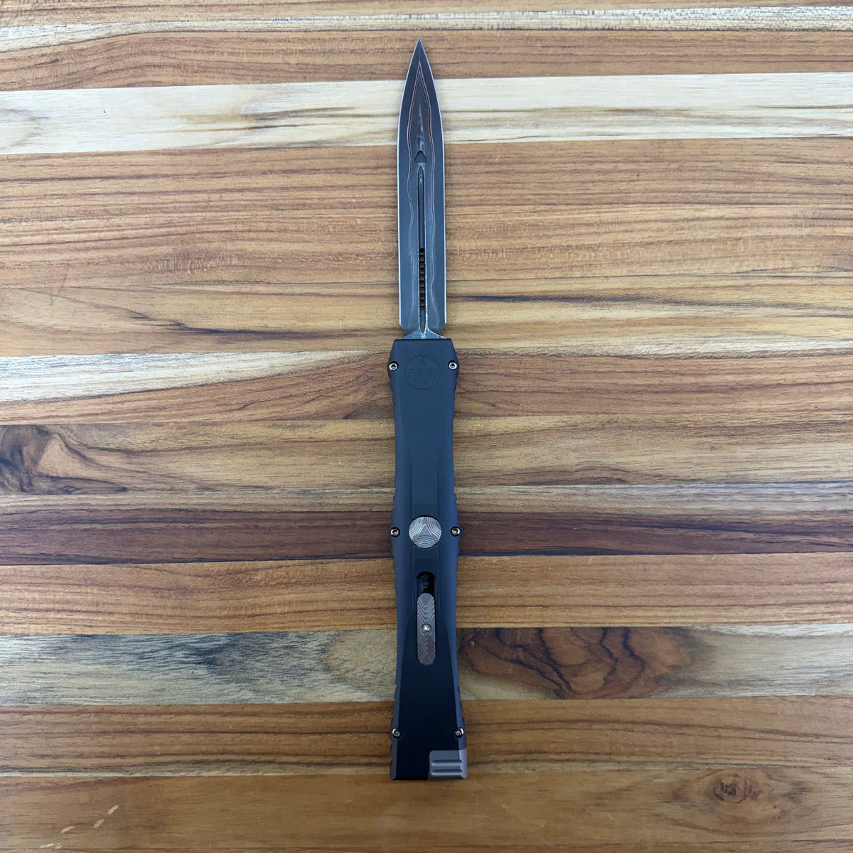 Microtech Marfione Select Nemesis IV 4.25" Single-Action OTF w/ Baker Forge Coppermai Damascus