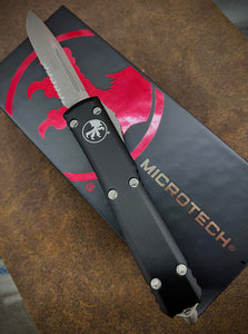 Microtech 121-11AP S/E Apocalyptic Ultratech Tactical Black OTF Knife