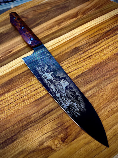 Meglio 8" Semi-Custom Cowboy DLC Ironwood Gyuto