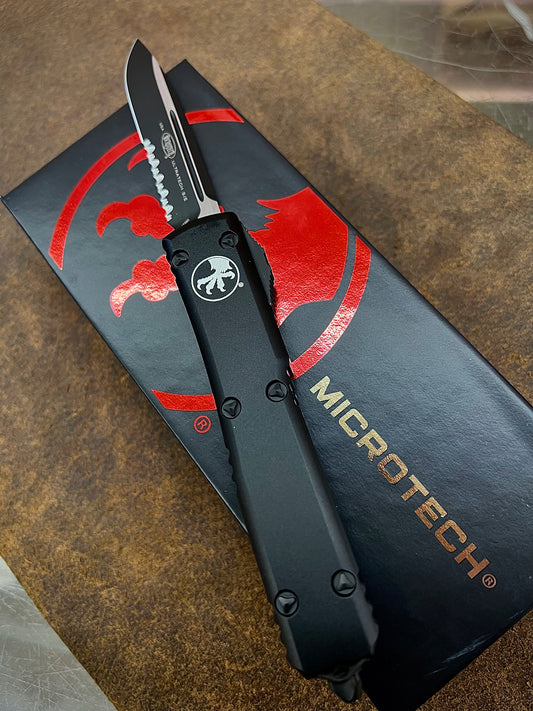 Microtech 121-2T S/E P/S Ultratech Tactical Black OTF Auto