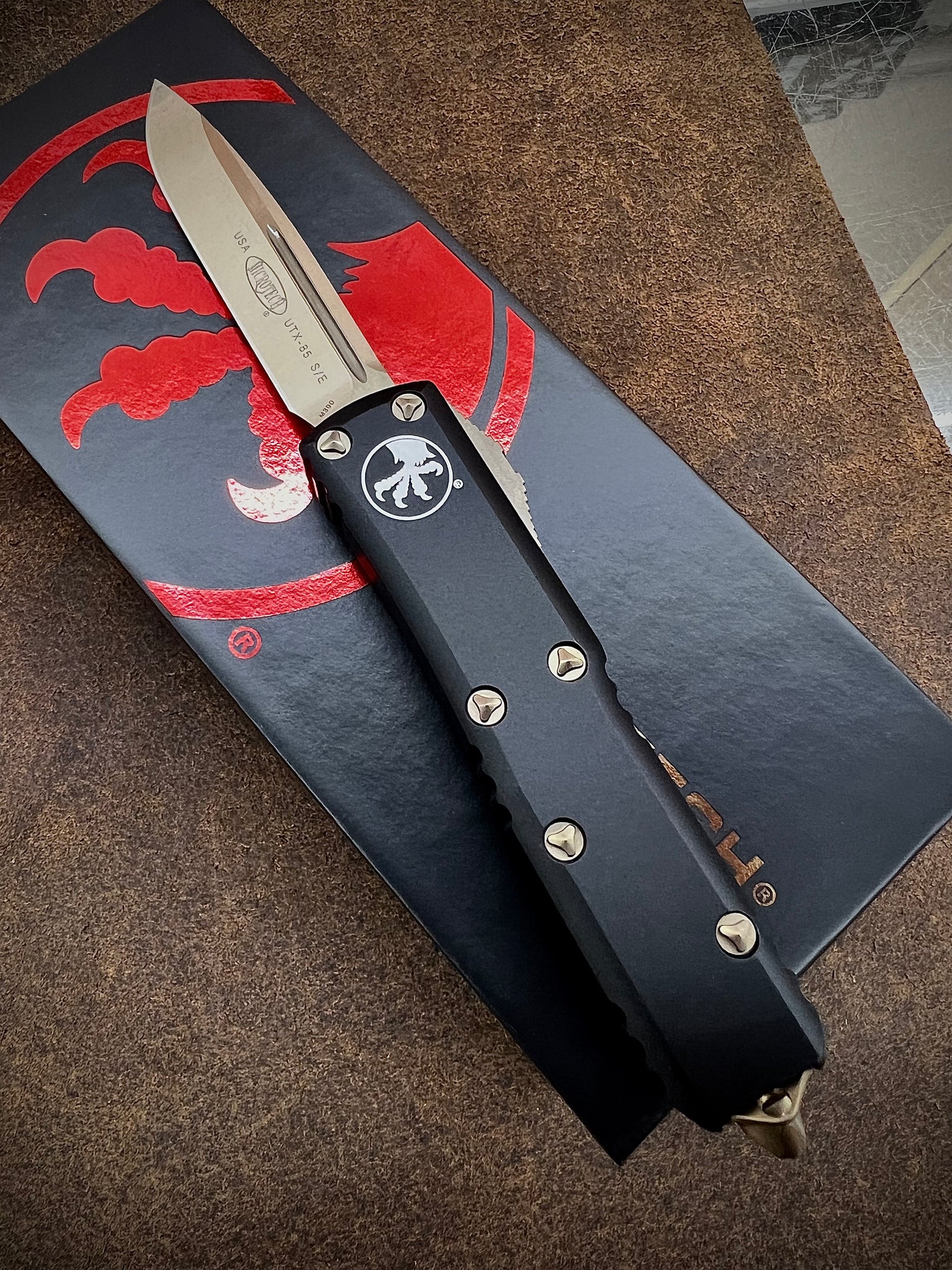 Microtech 231-13 UTX-85 S/E Bronze Standard OTF Auto