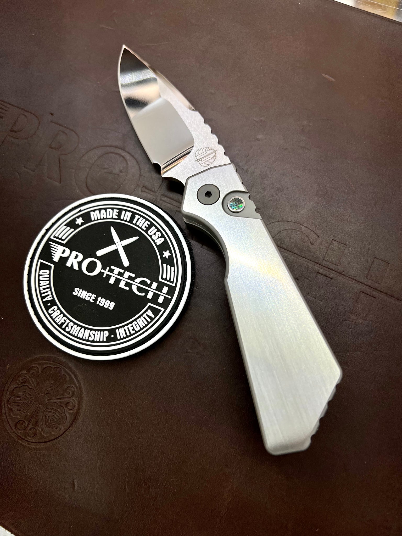 Pro-tech Strider PT+ Custom 005 Blade 2023 Polished Steel Mike Irie Mirrored Auto