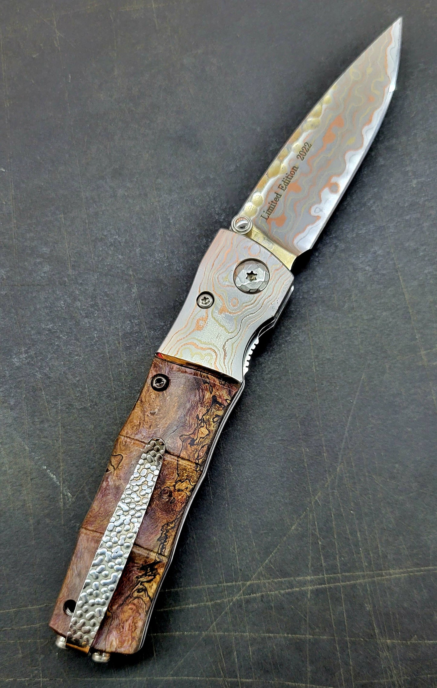 Mcusta *Limited Edition Blade Show 2022* Mokume Damascus Folder