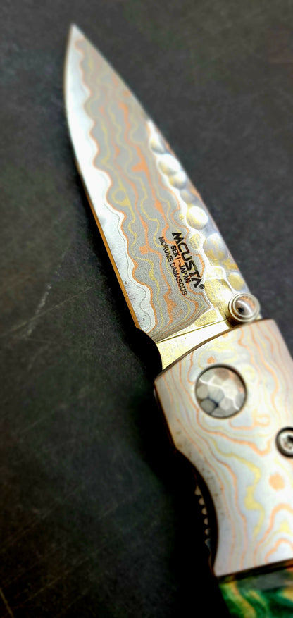 Mcusta *Limited Edition Blade Show 2022* Mokume Damascus Folder