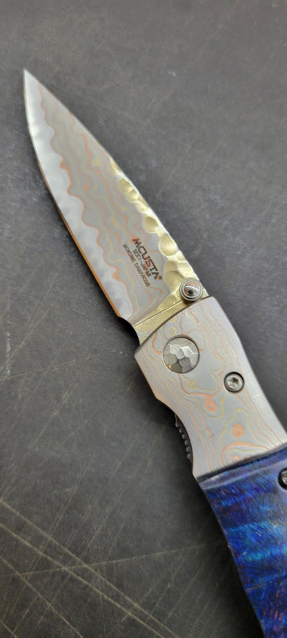 Mcusta *Limited Edition Blade Show 2022* Mokume Damascus Folder