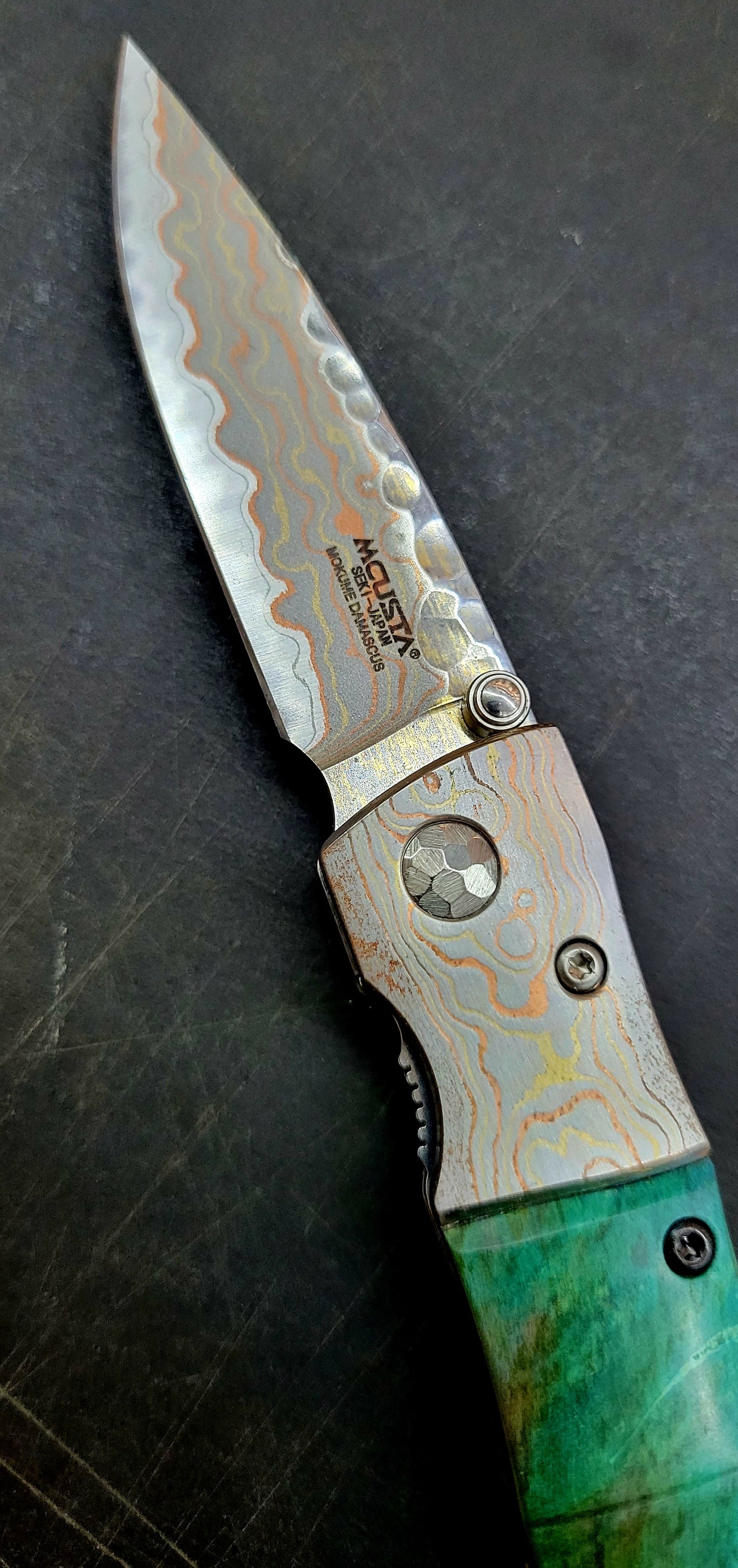 Mcusta *Limited Edition Blade Show 2022* Mokume Damascus Folder