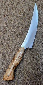 Baldwin Blades 6.90" Boning Knife in 80crv2 and Brown/Black Maple