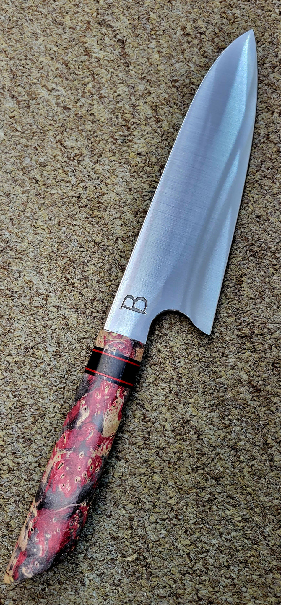 Baldwin Blades 6.75" Gyuto in 52100 and Box Elder