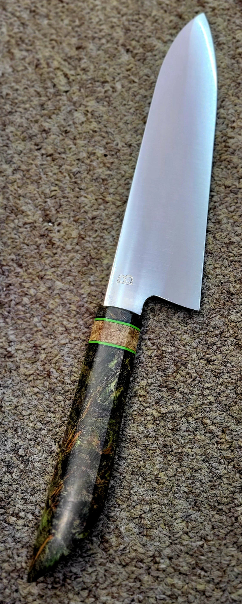 Baldwin Blades 6.75" Petty in 26C3 and Green Maple
