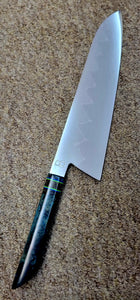 Baldwin Blades 10" Gyuto in 1095 and Turquoise Maple