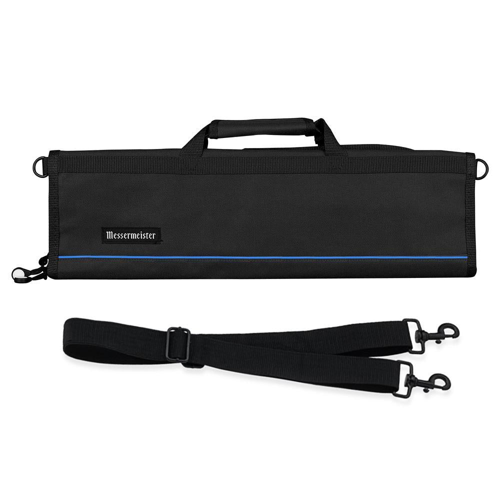 Messermeister 8 Pocket Black Nylon Knife Roll