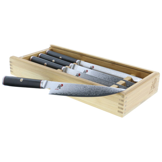 Miyabi Kaizen 4pc Steak Knife Set w/ Bamboo Box