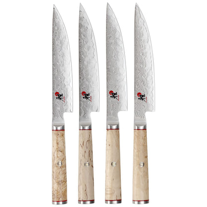 Miyabi Birchwood 4pc Steak Knife Set w/ Bamboo Box