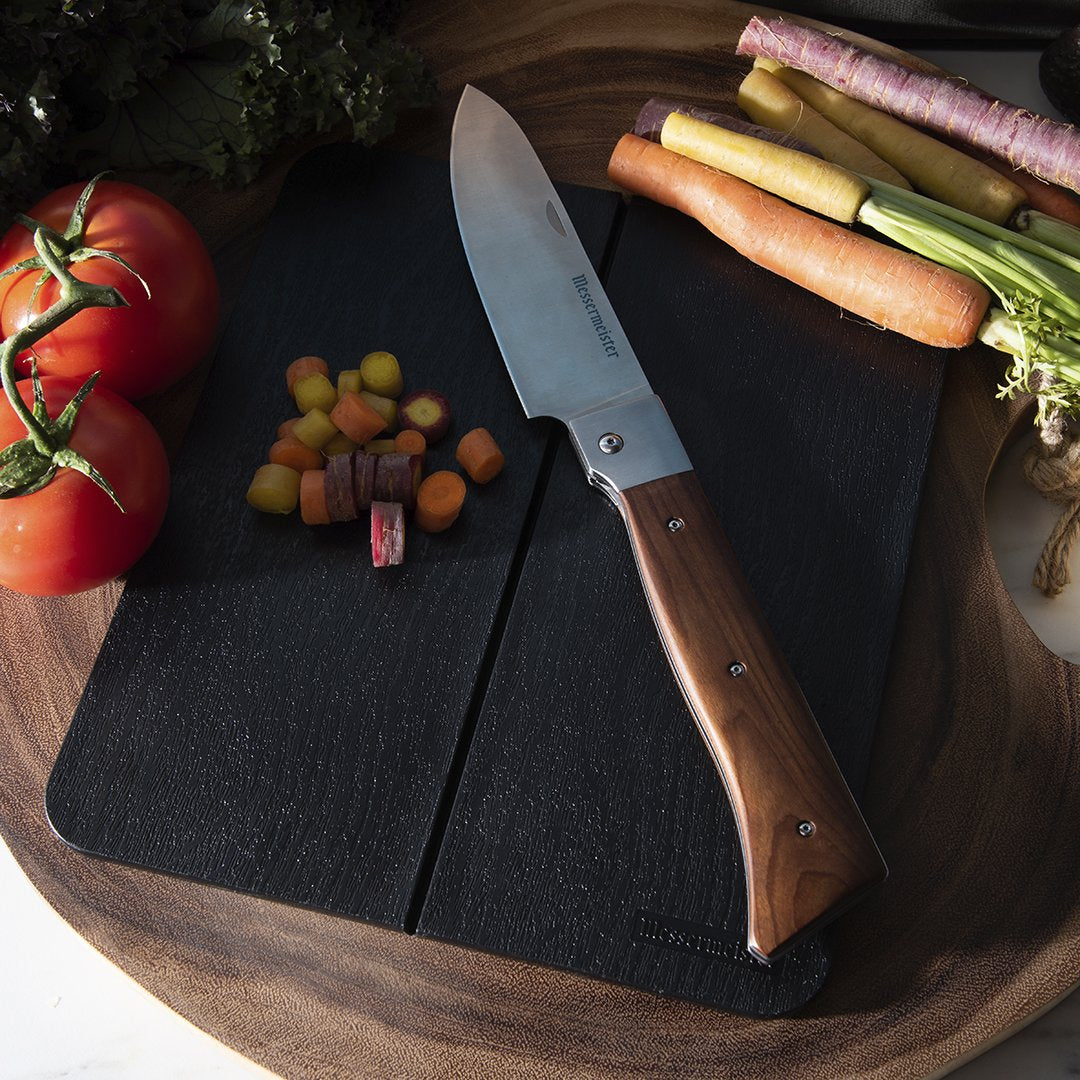 Messermeister Adventure Chef 3pc Set w/ Maple Handle & Folding Cutting Board