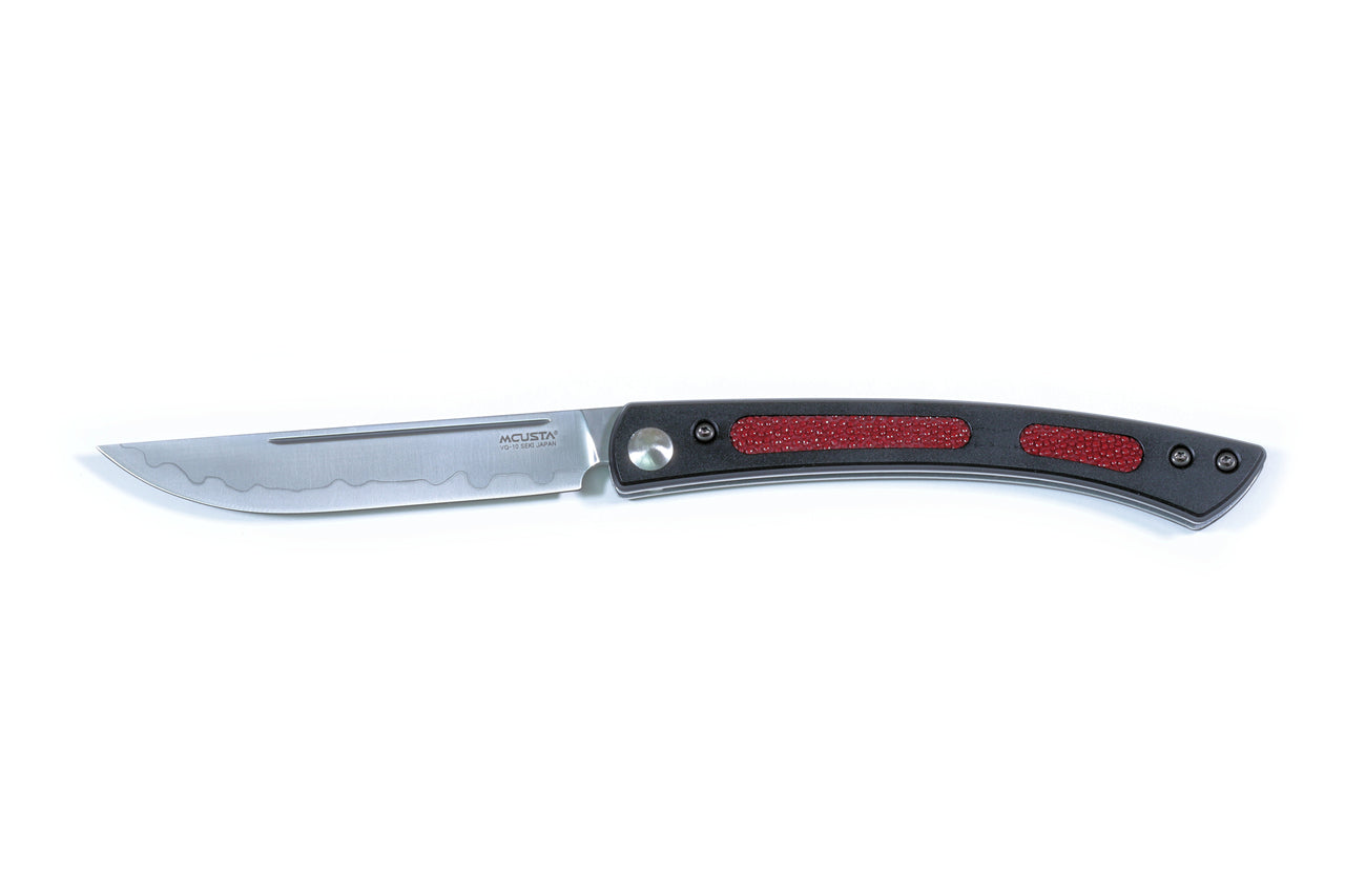 Mcusta MC-STLE-R LIMITED EDITION Red Stingray Folding Steak Knife