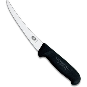 Victorinox Curved Semi-Stiff Boning Knife w/ 6 Blade, Black