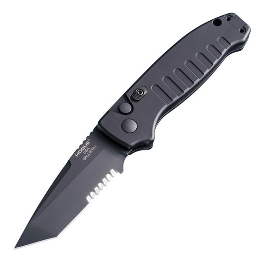 Hogue 64120 Black Ballista I Tanto Serrated Auto