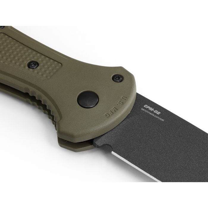 Benchmade Claymore 3.5" Auto w/ Foliage Green Grivory