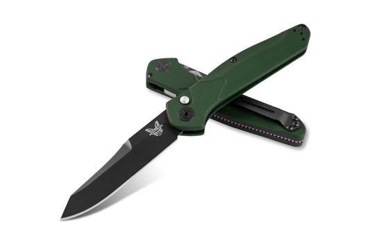 Benchmade Osborne 3.5" Auto w/ Green Aluminum Handle